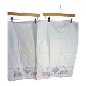 Elegant  Floral Embroidered Pillowcases‎